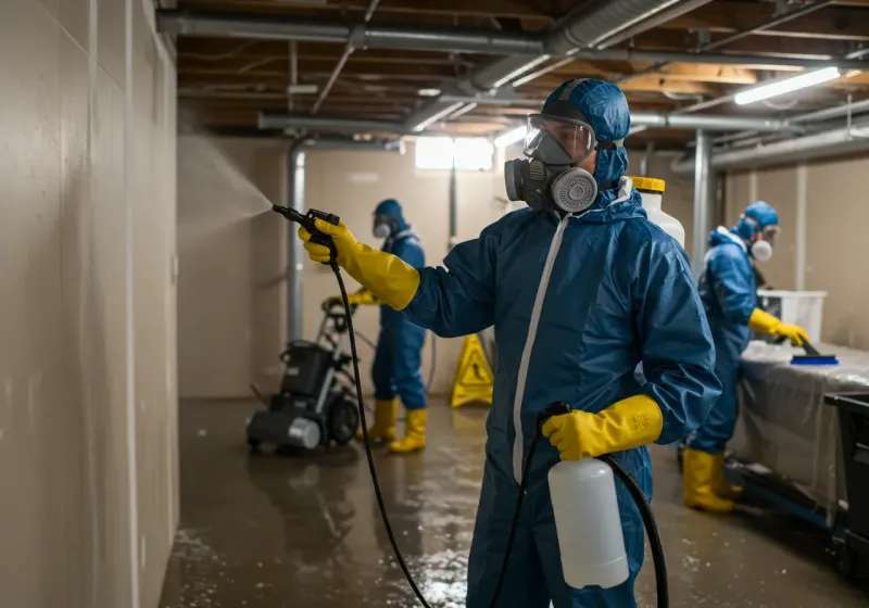 Basement Sanitization and Antimicrobial Treatment process in Makawao, HI